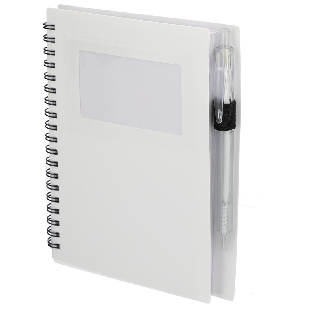 Fsc® recycled 5 x 7 star spiral notebook with pe Black miniatura 26