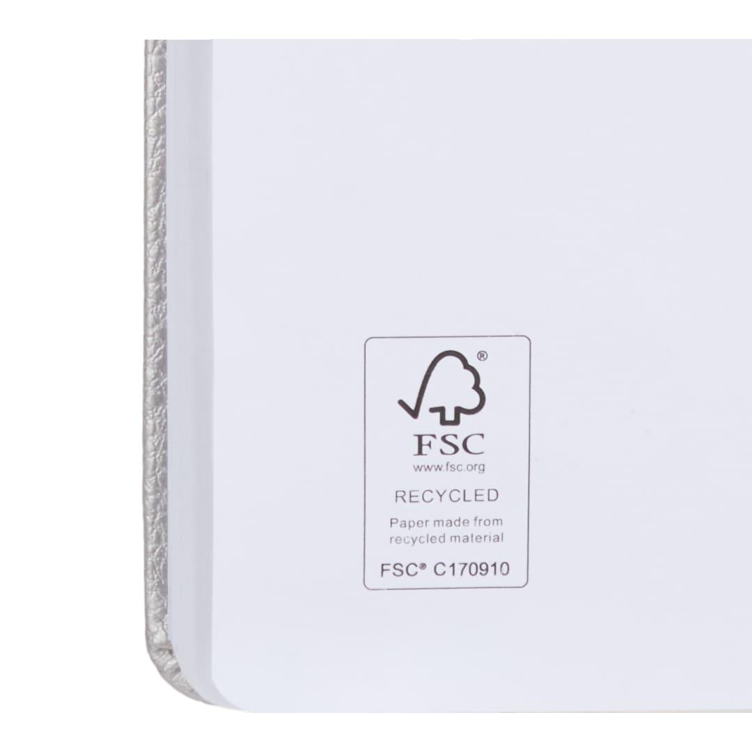 5 X 7 fsc® recycled pebble hard bound journal Black miniatura 19