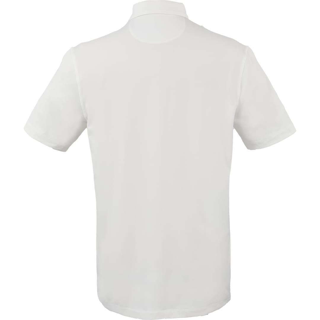 Greatness wins athletic tech polo - mens White front