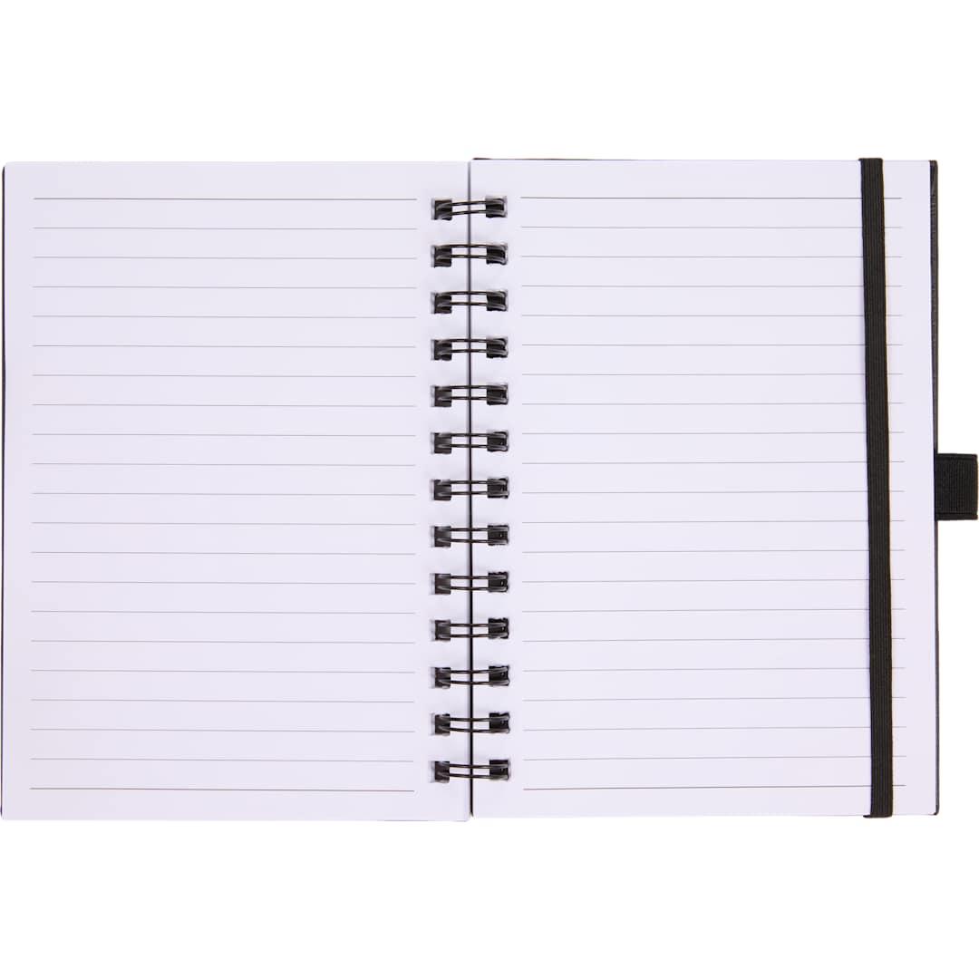 5 X 7 fsc® recycled morano spiral journal Navy Blue miniatura 6