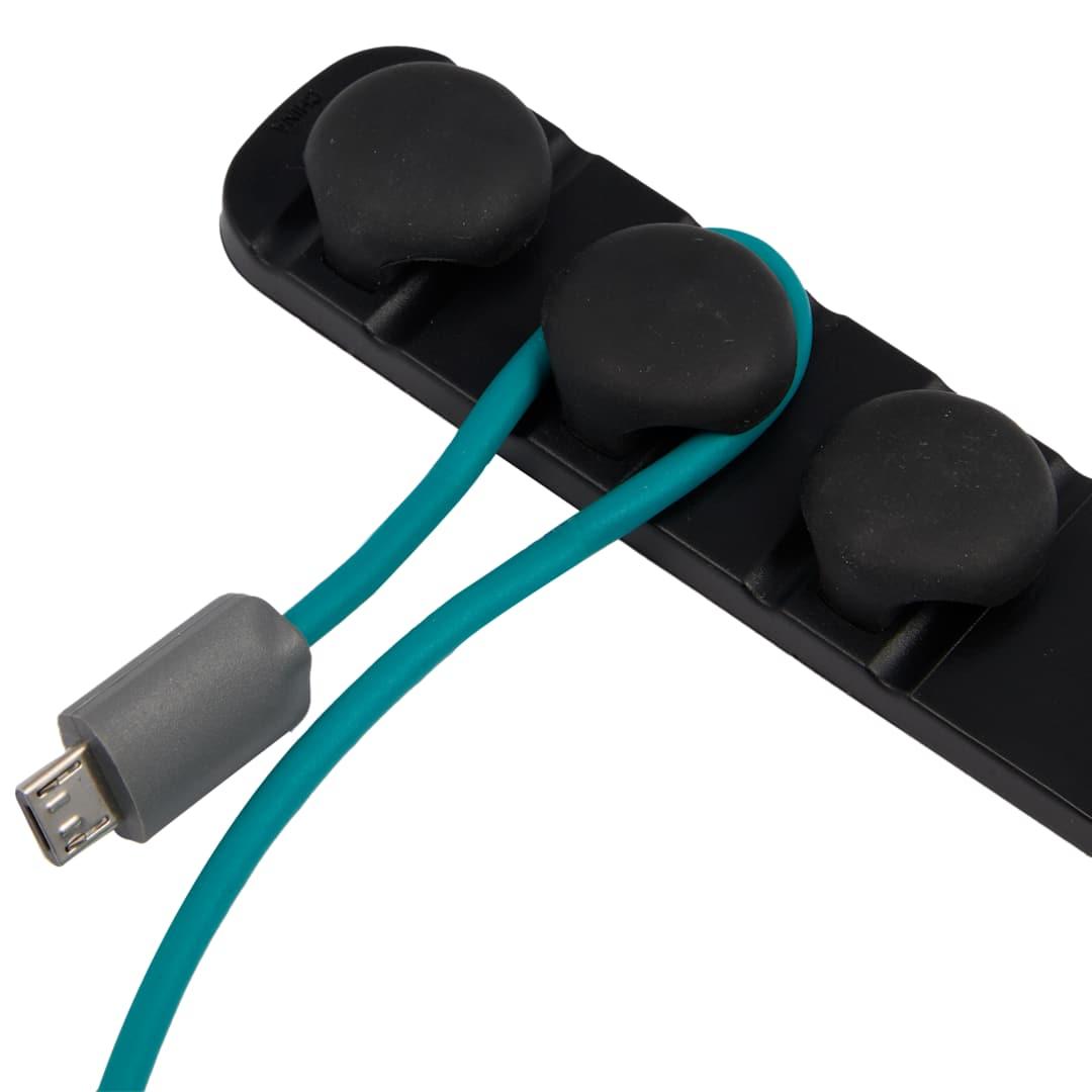 Cable buddy desktop cable organizer Black front