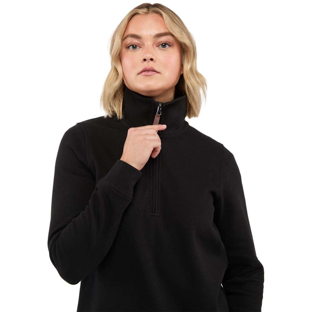 Hudson eco knit half zip - womens Beige miniatura 31