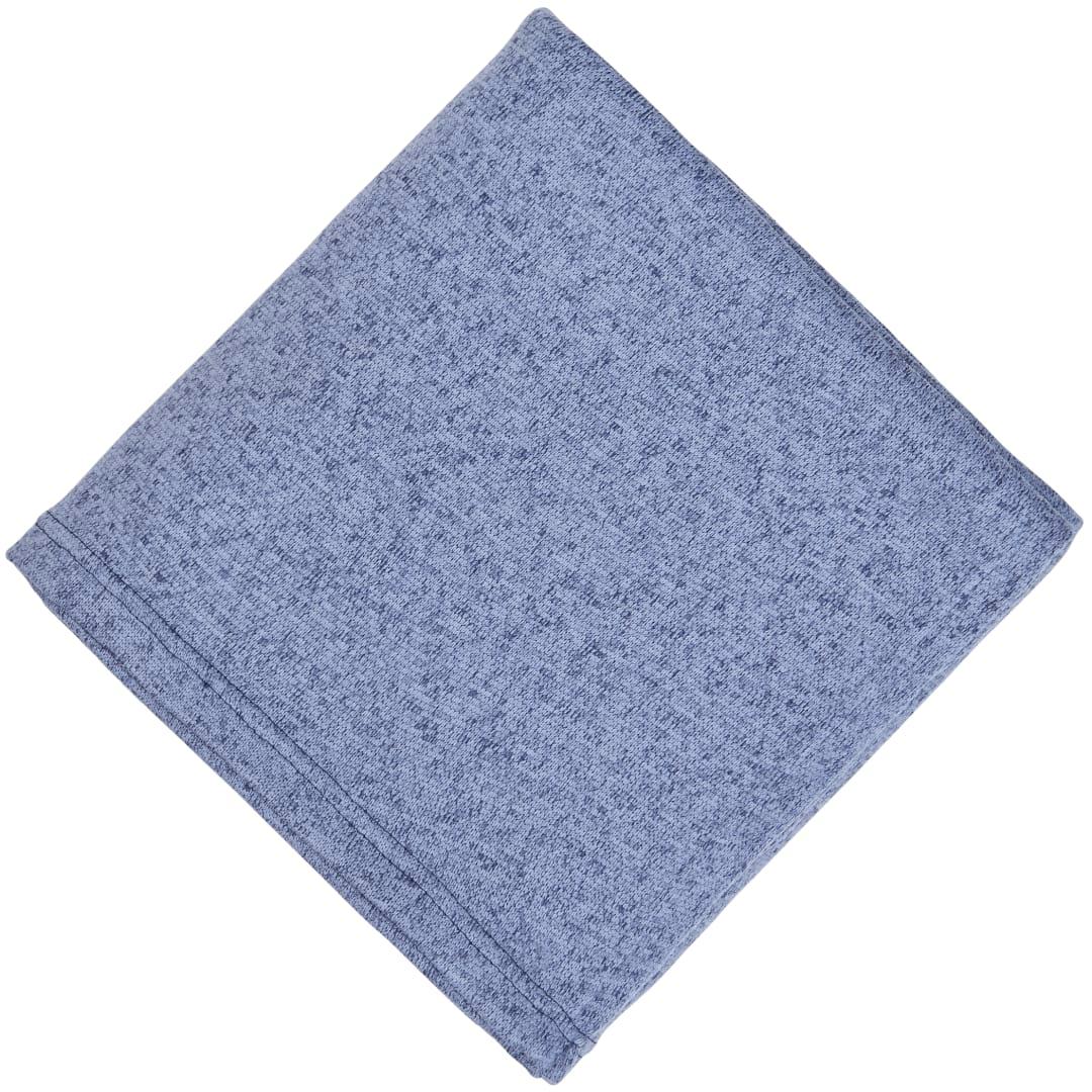 Heathered fleece blanket Blue miniatura 7