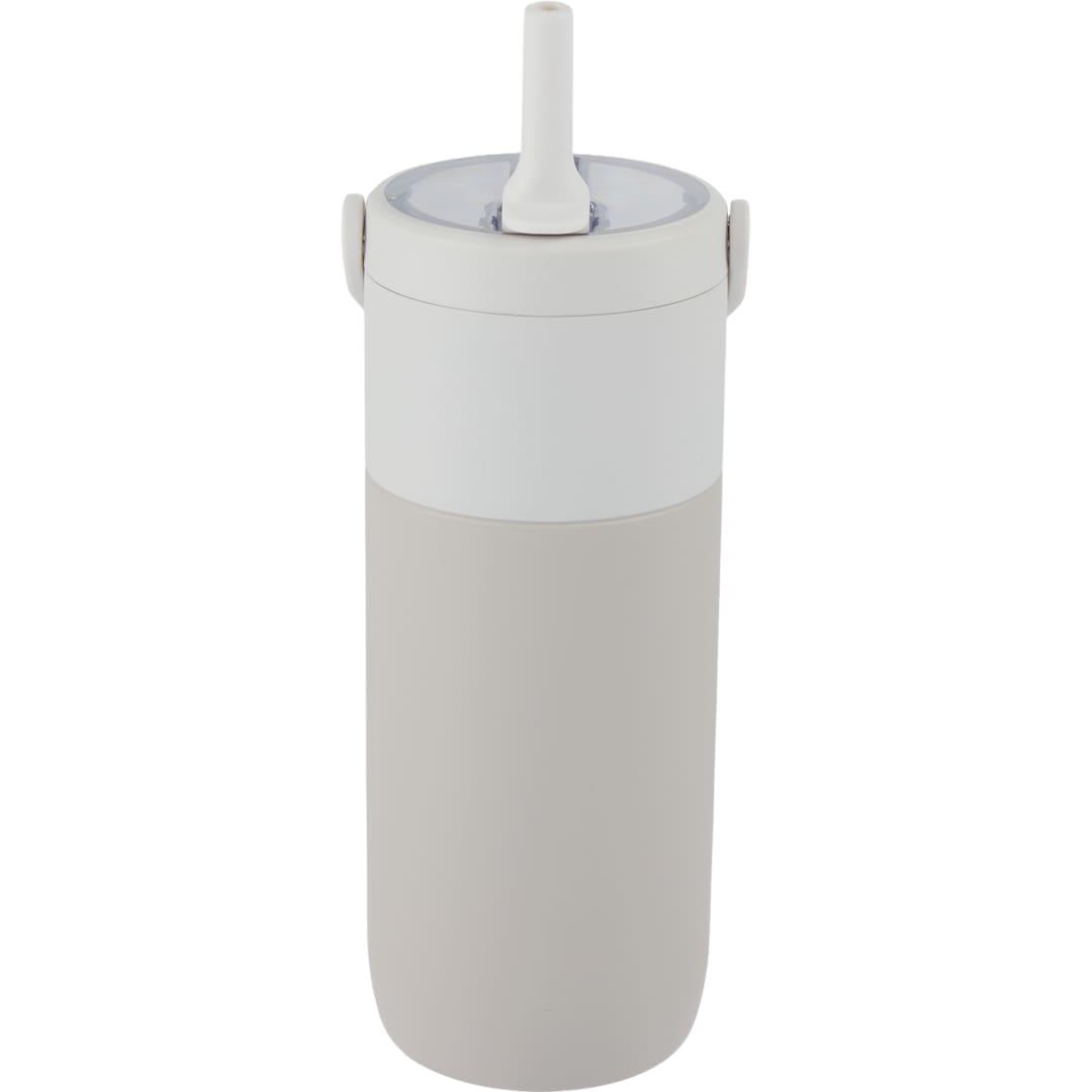 Roots ceramic lined travel tumbler w/ straw 20oz Cream miniatura 9