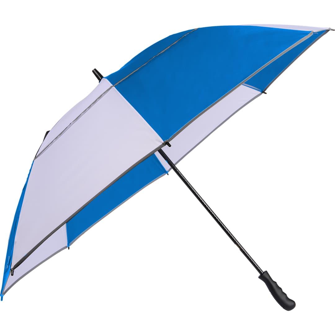 62 Rpet golf umbrella w/ reflective trim Black miniatura 44