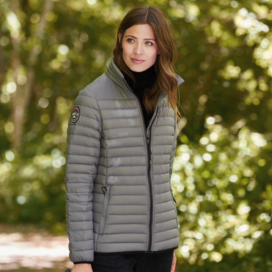 Womens beechriver roots73 down jacket Grey miniatura 4