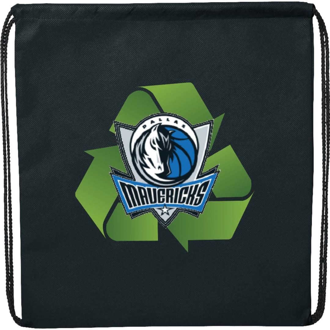 Evergreen non-woven drawstring bag Black miniatura 3