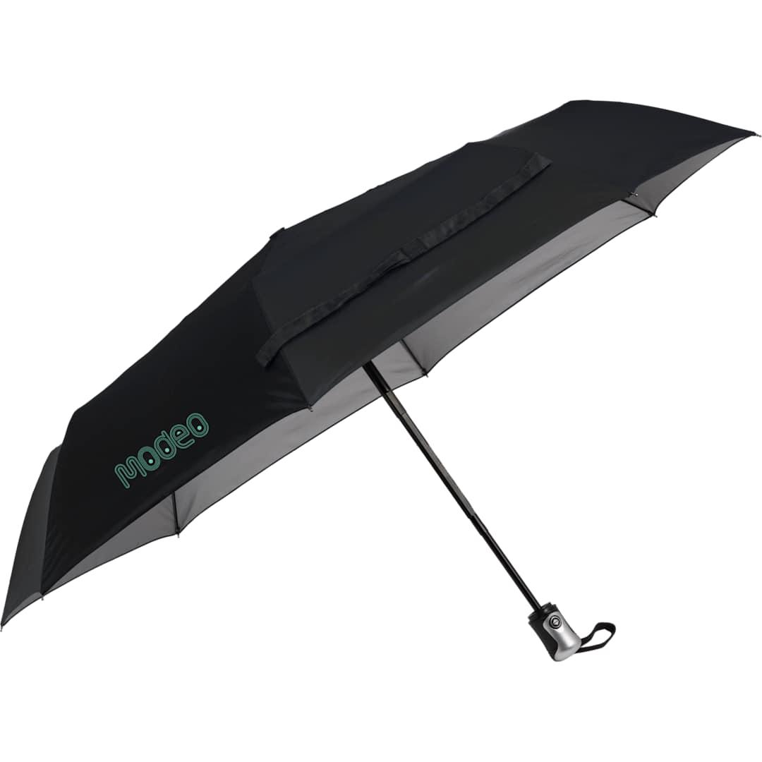 42 Folding auto open/close umbrella Silver miniatura 19