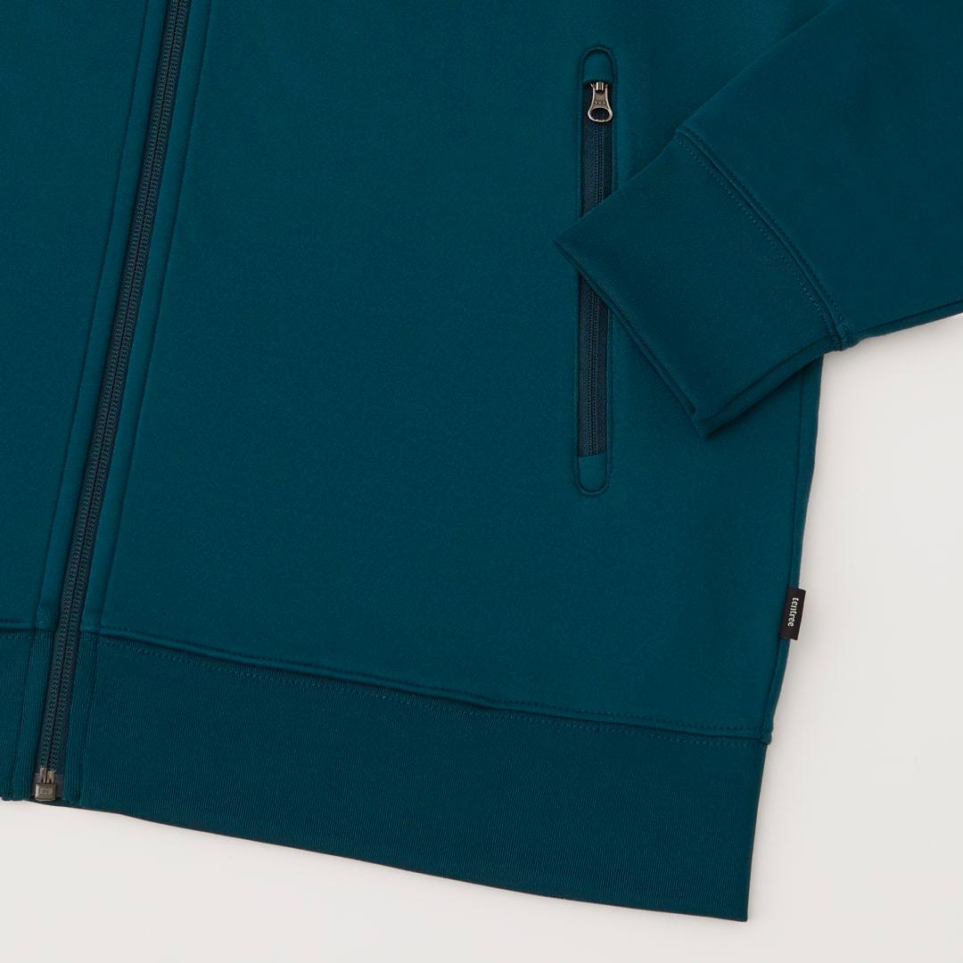 Tentree stretch knit zip up - mens Blue miniatura 3