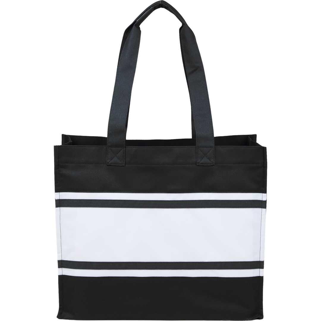 Varsity box tote Black miniatura 4