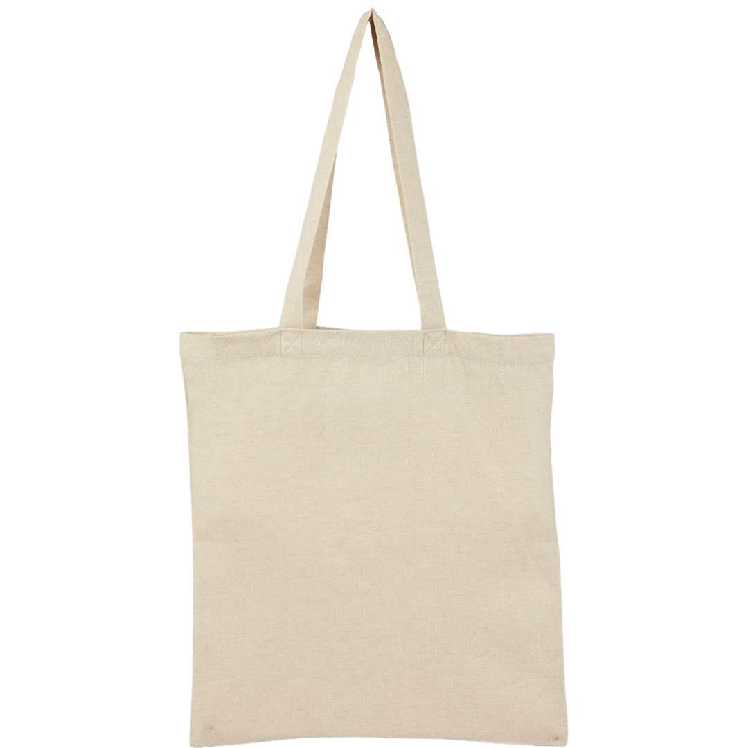 Recycled 6oz cotton twill convention tote Navy Blue miniatura 5