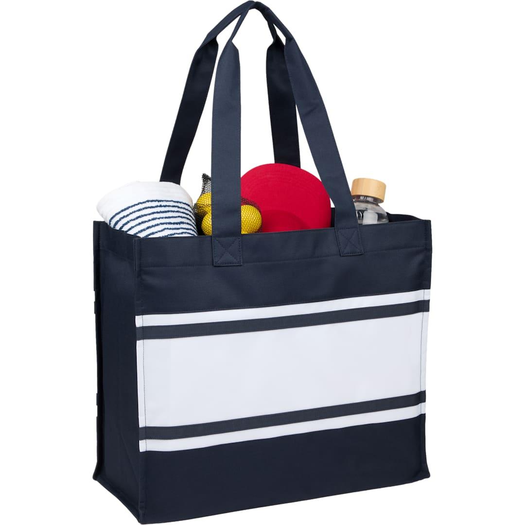 Varsity box tote Black miniatura 12