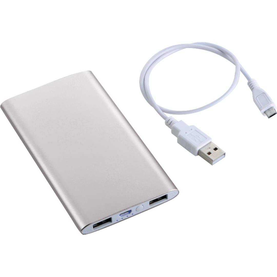 Sleek aluminum 4000 mah power bank Grey miniatura 9