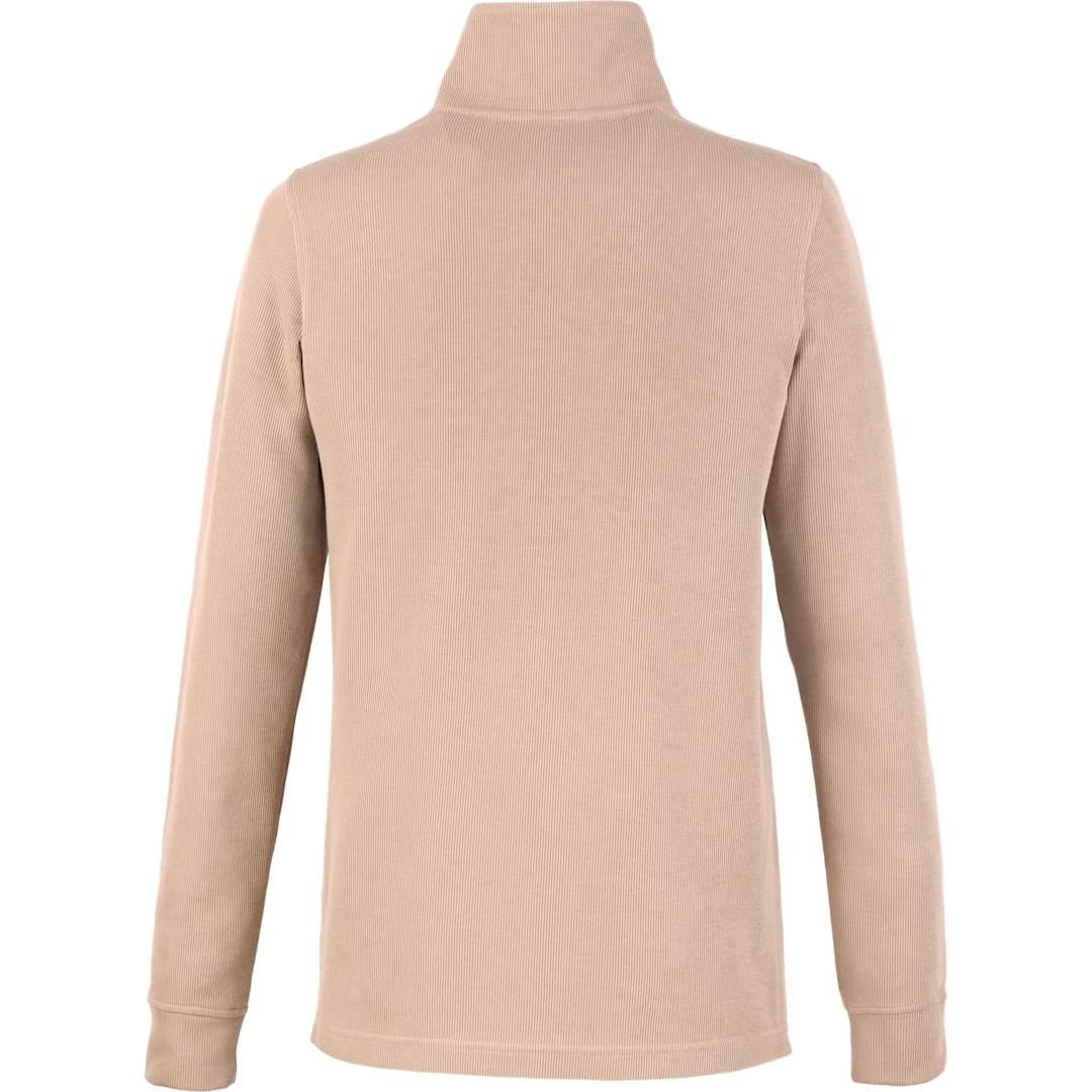 Hudson eco knit half zip - womens Beige front