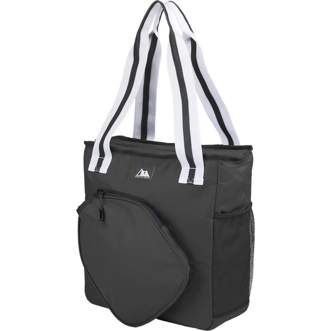 Arctic zone 20 can insulated pickleball tote coole Black front