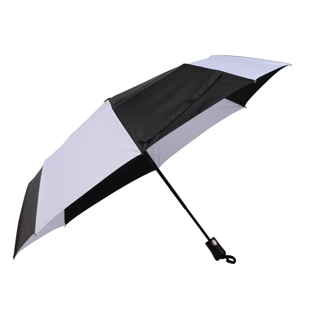 46 Recycled auto open umbrella Black miniatura 20