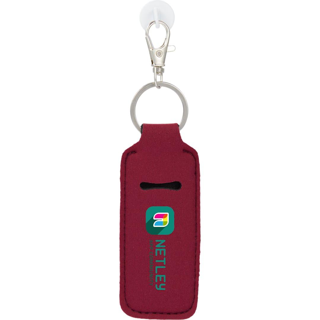 Bottle charm w/ neoprene chapstick holder Black miniatura 35