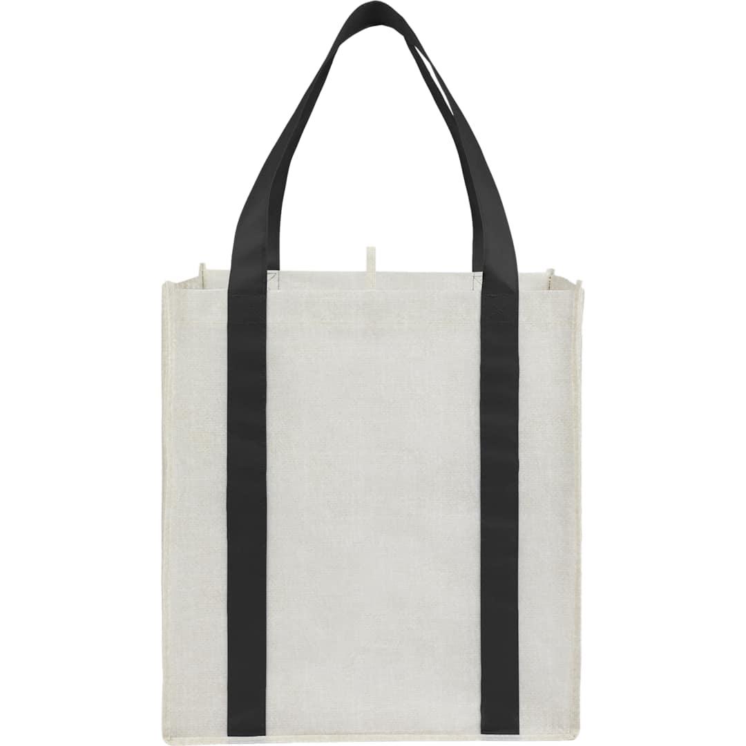 Neptune recycled non-woven grocery tote Black miniatura 5