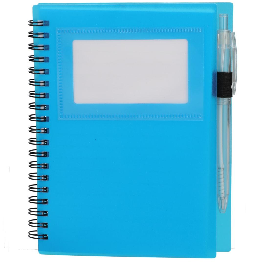 Fsc® recycled 5 x 7 star spiral notebook with pe Black miniatura 19