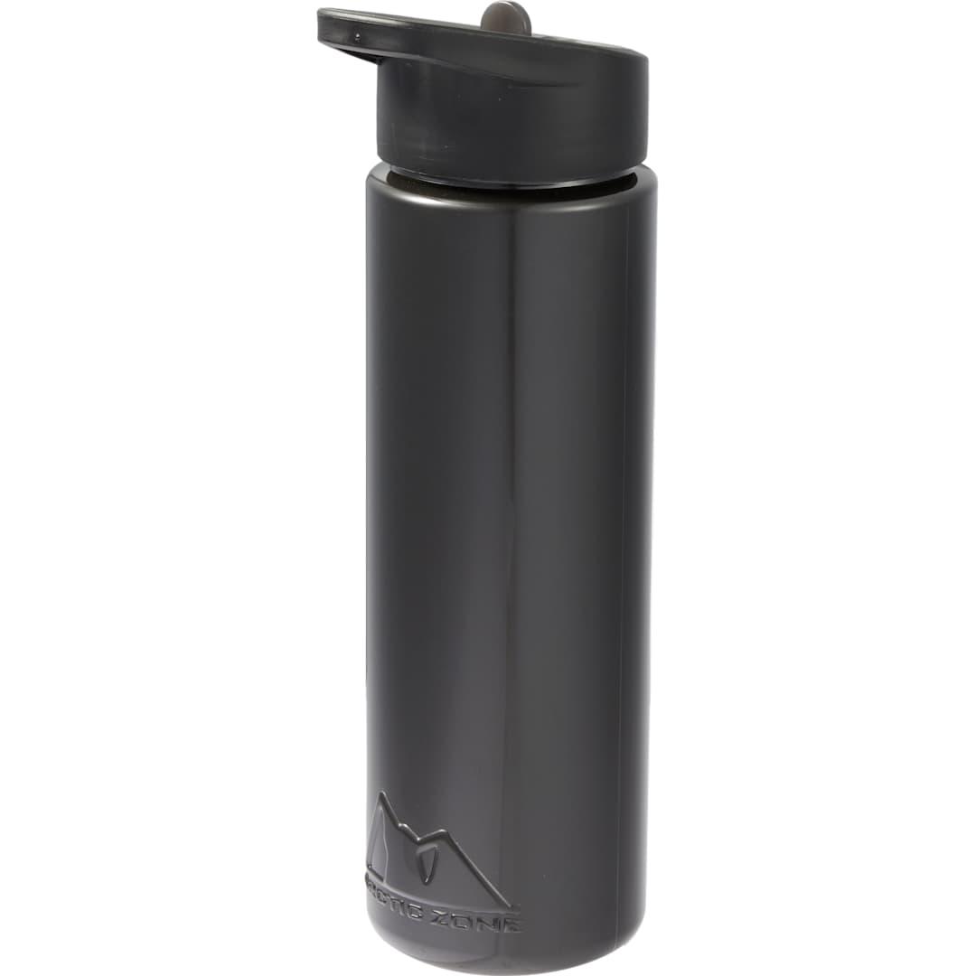 Arctic zone tritan renew metalike bottle 28oz Black front