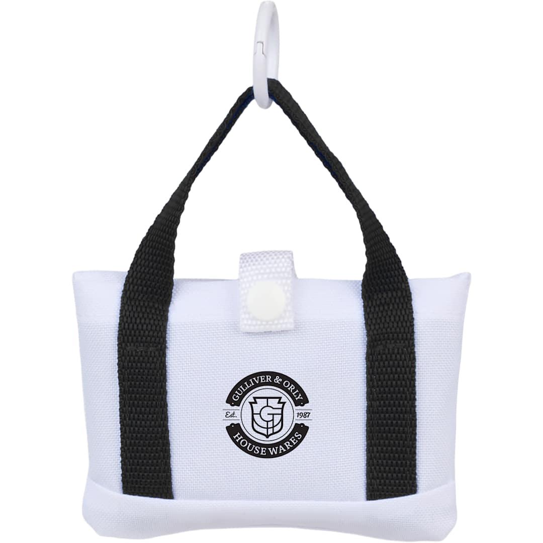 Mini-to-market packable shopper tote Black front