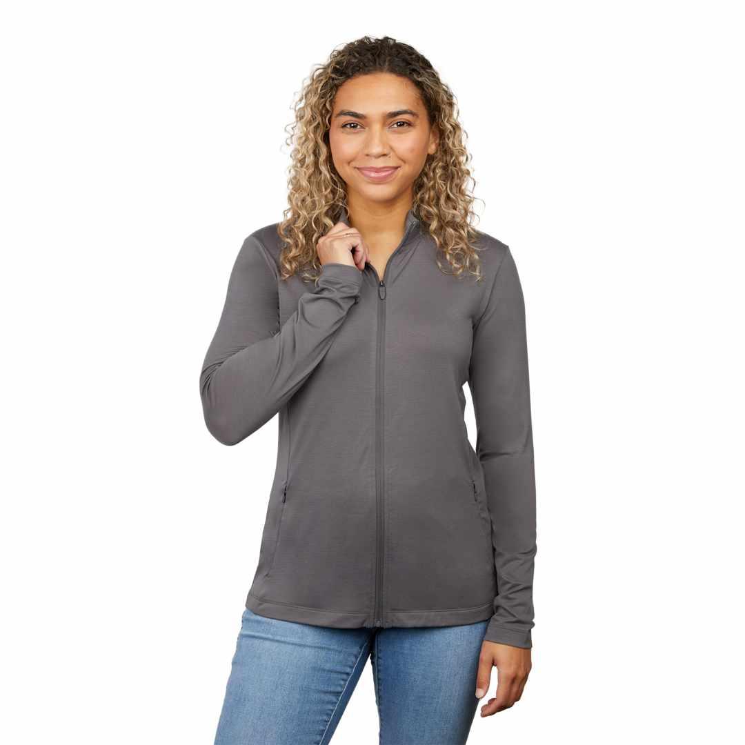 Izu everything performance eco full zip - womens Navy Blue miniatura 13