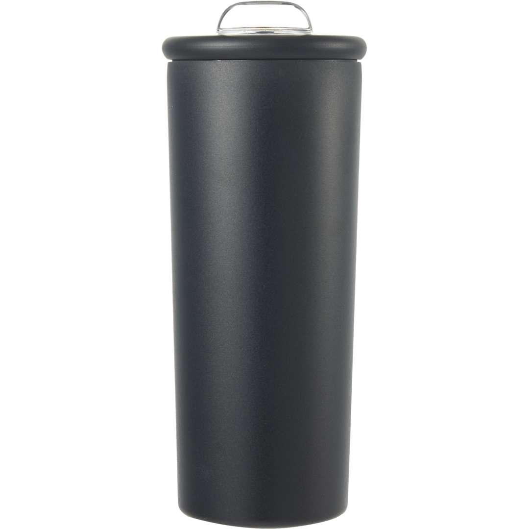 Kyser recycled vacuum tumbler w/ straw 20oz Black miniatura 15
