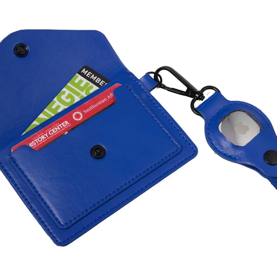 Recycled wrist lanyard with card holder Black miniatura 11