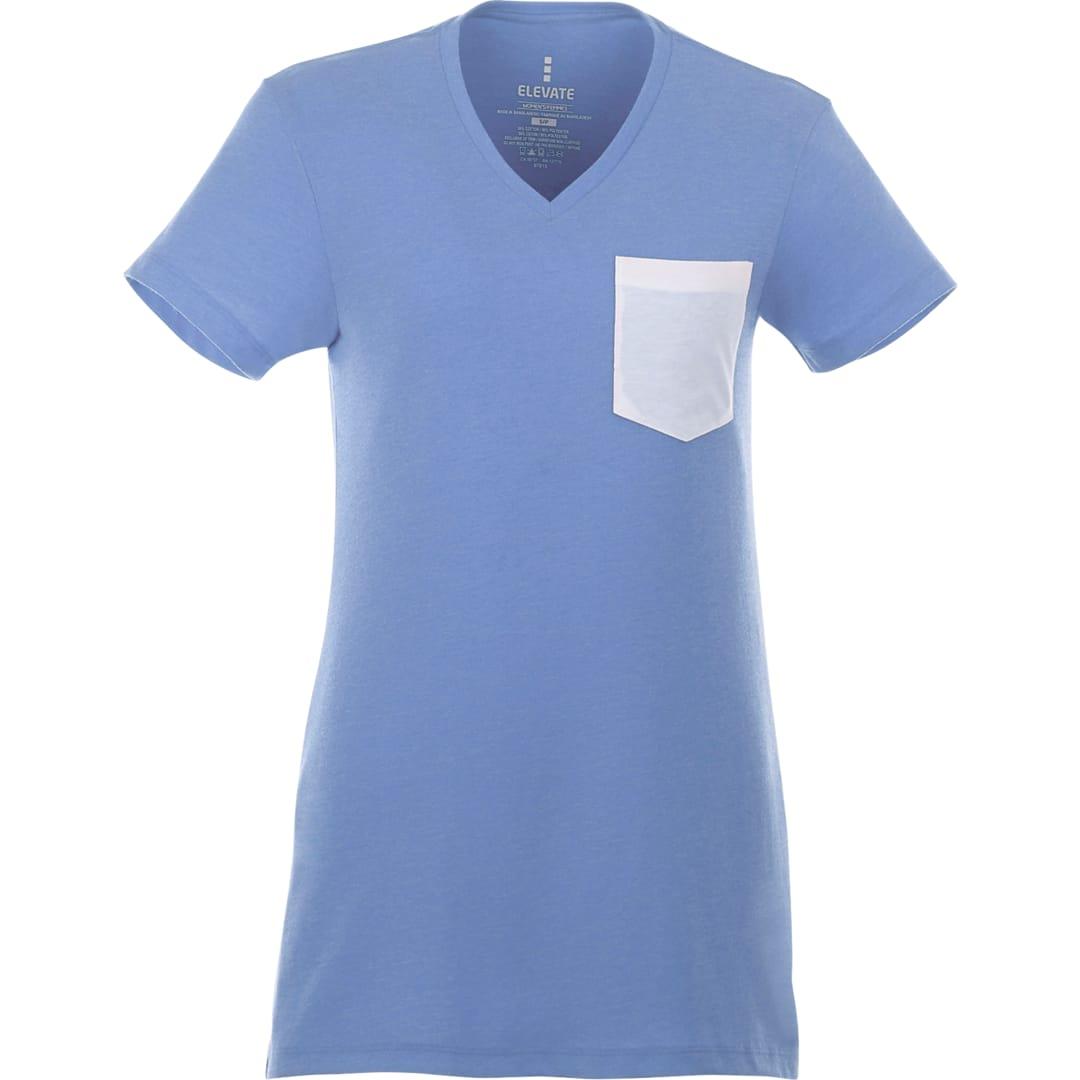 Womens monroe short sleeve pocket tee Sky Blue miniatura 8