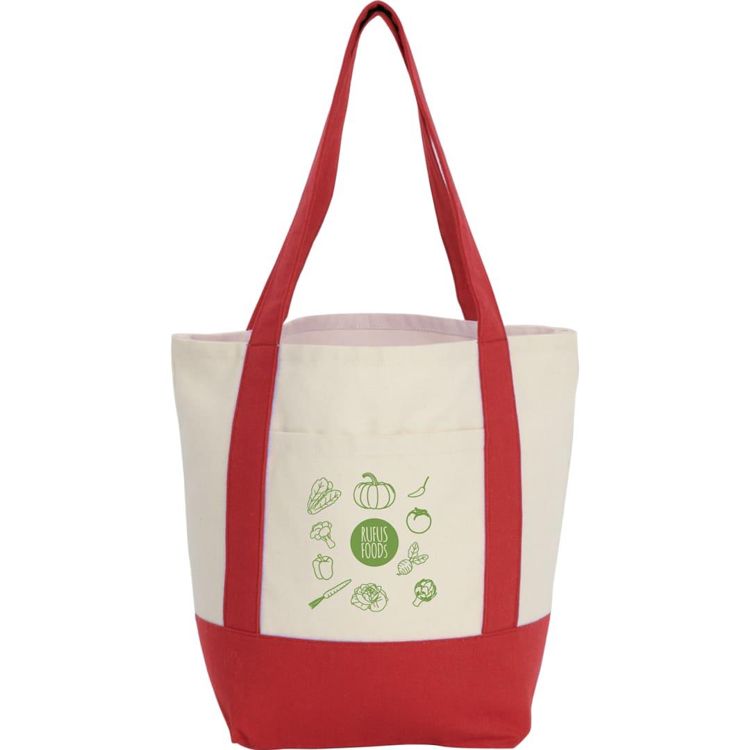 Mini recycled 8oz cotton canvas tote Red miniatura 29