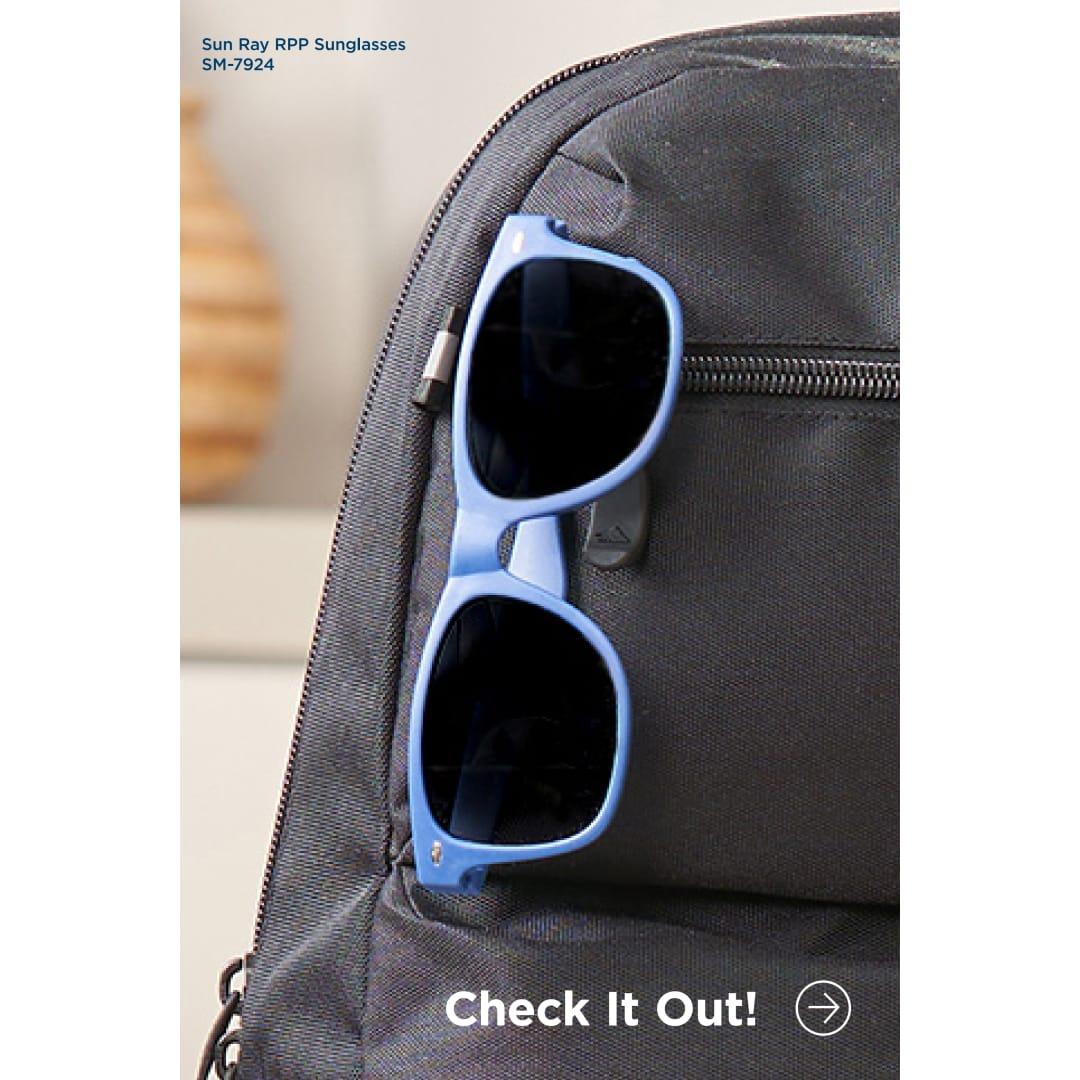 Sun ray recycled sunglasses Black front