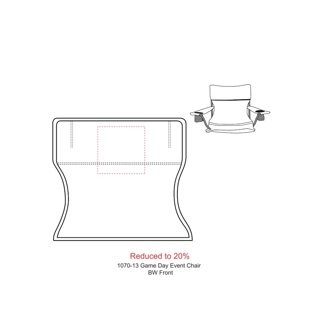 Game day event chair (300lb capacity) Black miniatura 12