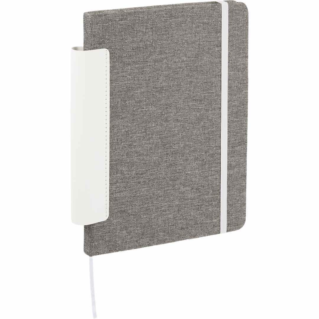 5.5 X 8.5 fsc® recycled viper rpet bound noteboo Black miniatura 10