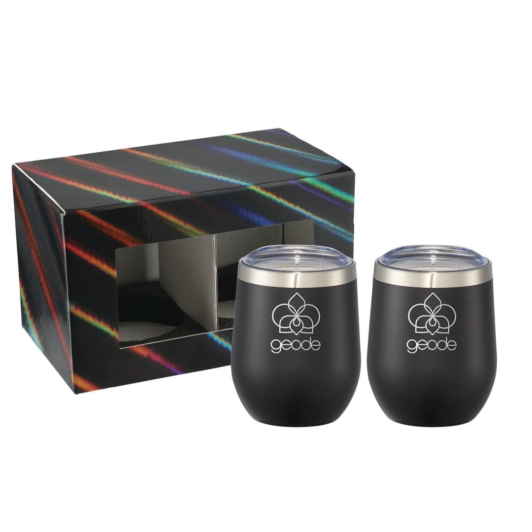 Corzo cup 12oz 2 in 1 gift set Black miniatura 2