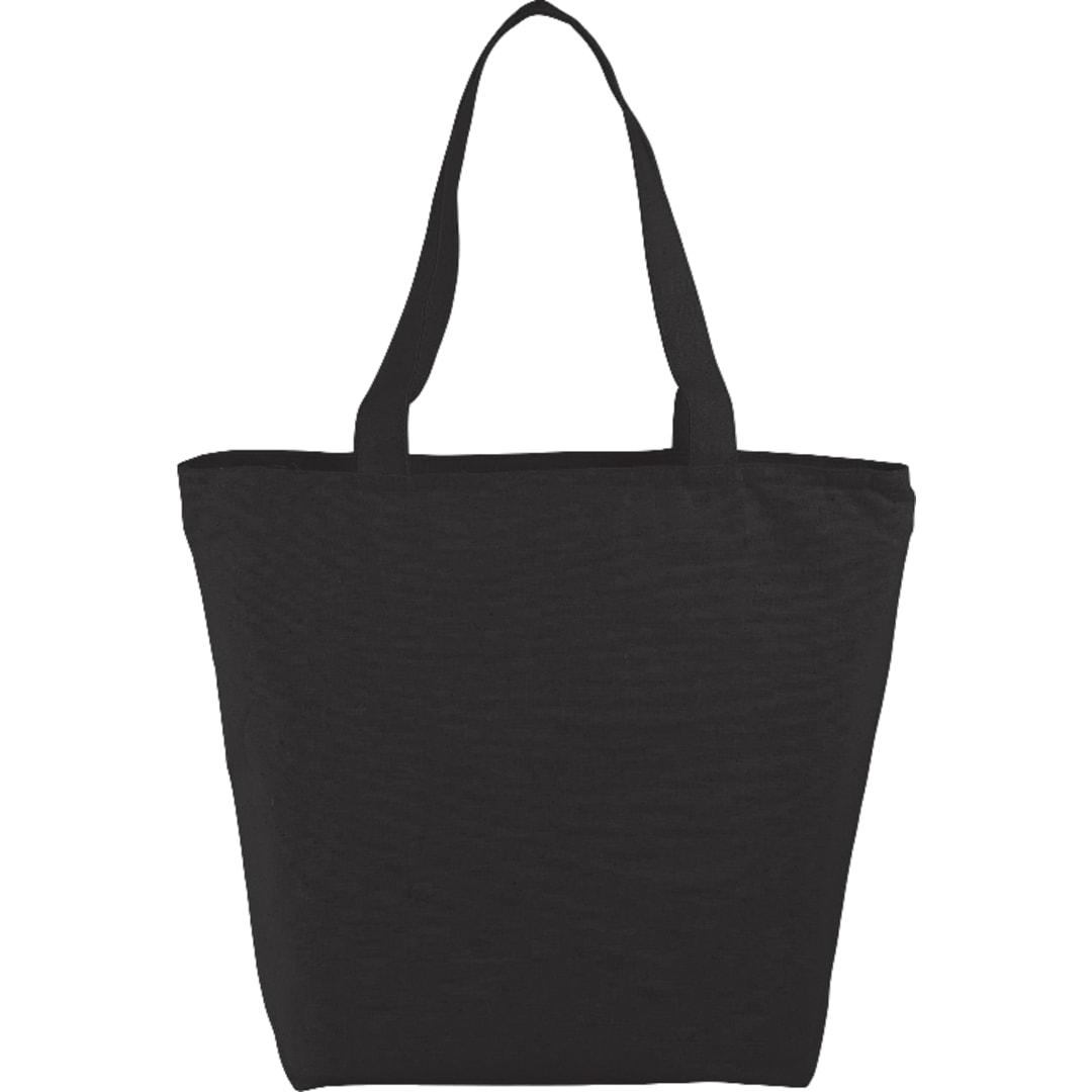 Maine 8oz cotton canvas zippered tote Natural miniatura 4