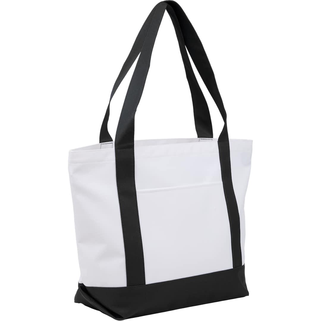 Oversized recyled canvas tote bag Black miniatura 3