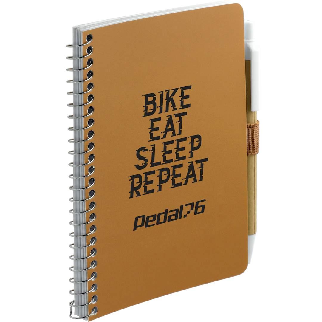 Fsc® mix 4 x 6 pocket spiral notebook with pen Black miniatura 21