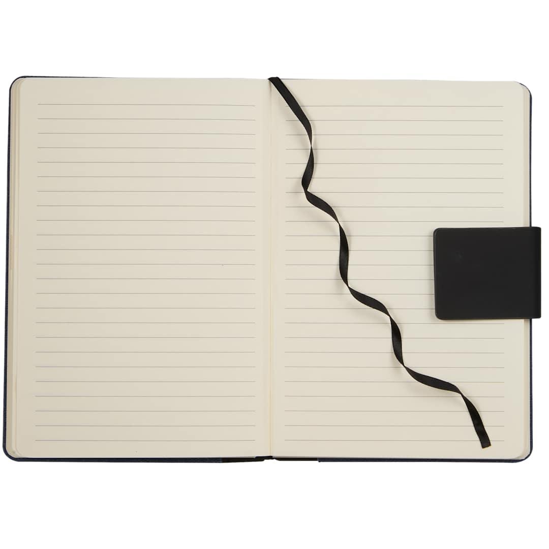 5.5 X 8.5 fsc® recycled canvas bound notebook Beige miniatura 12