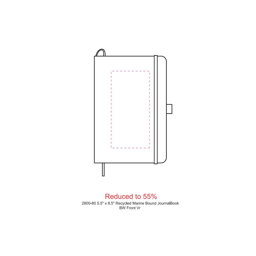 Fsc® 5.5 x 8.5 recycled marine bound journal Blue miniatura 14