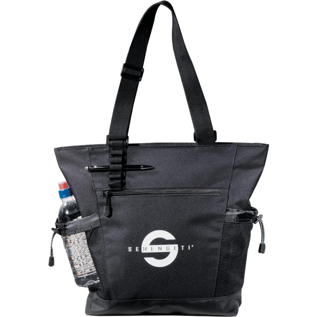 Urban passage zippered travel business tote Black miniatura 4