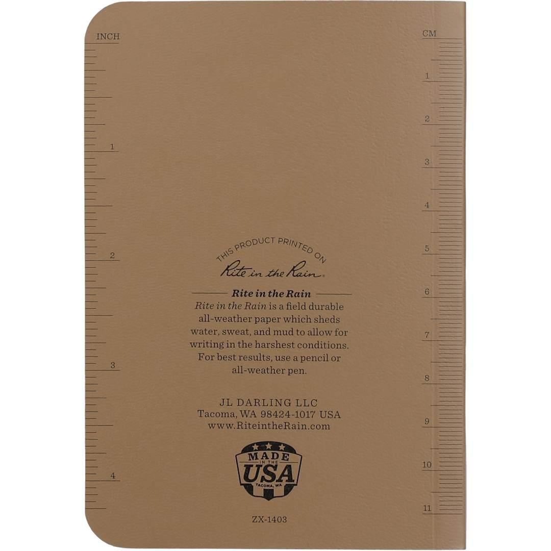 3.5 X 5.25 rite in the rain soft cover notebook Black miniatura 13