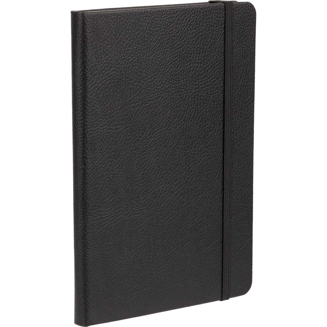 5 X 7 fsc® recycled pebble hard bound journal Black miniatura 3