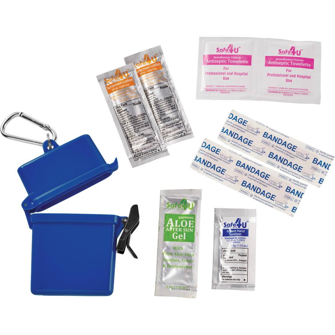 Trek 8-piece waterproof first aid kit White front