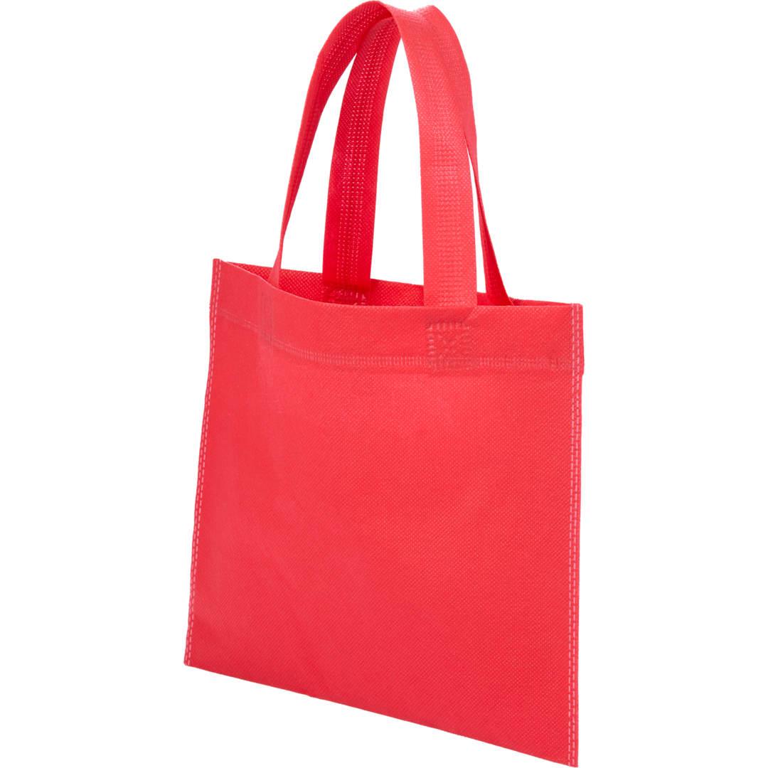 Mini non-woven heat sealed tote Red miniatura 16