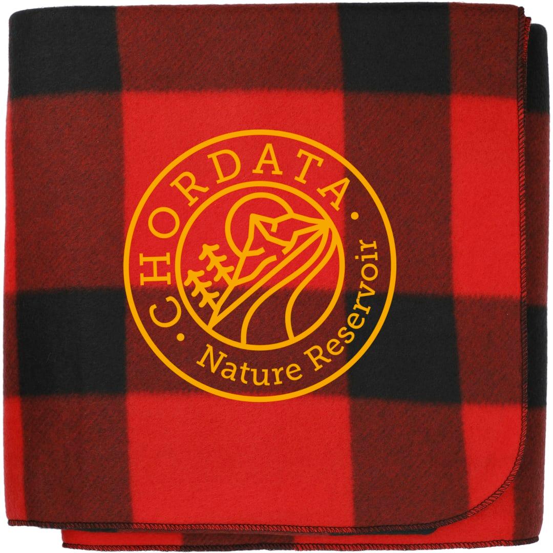 Buffalo plaid fleece blanket Red miniatura 11