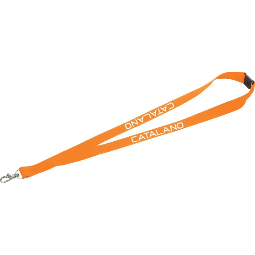Lanyard with lobster clip Orange miniatura 12