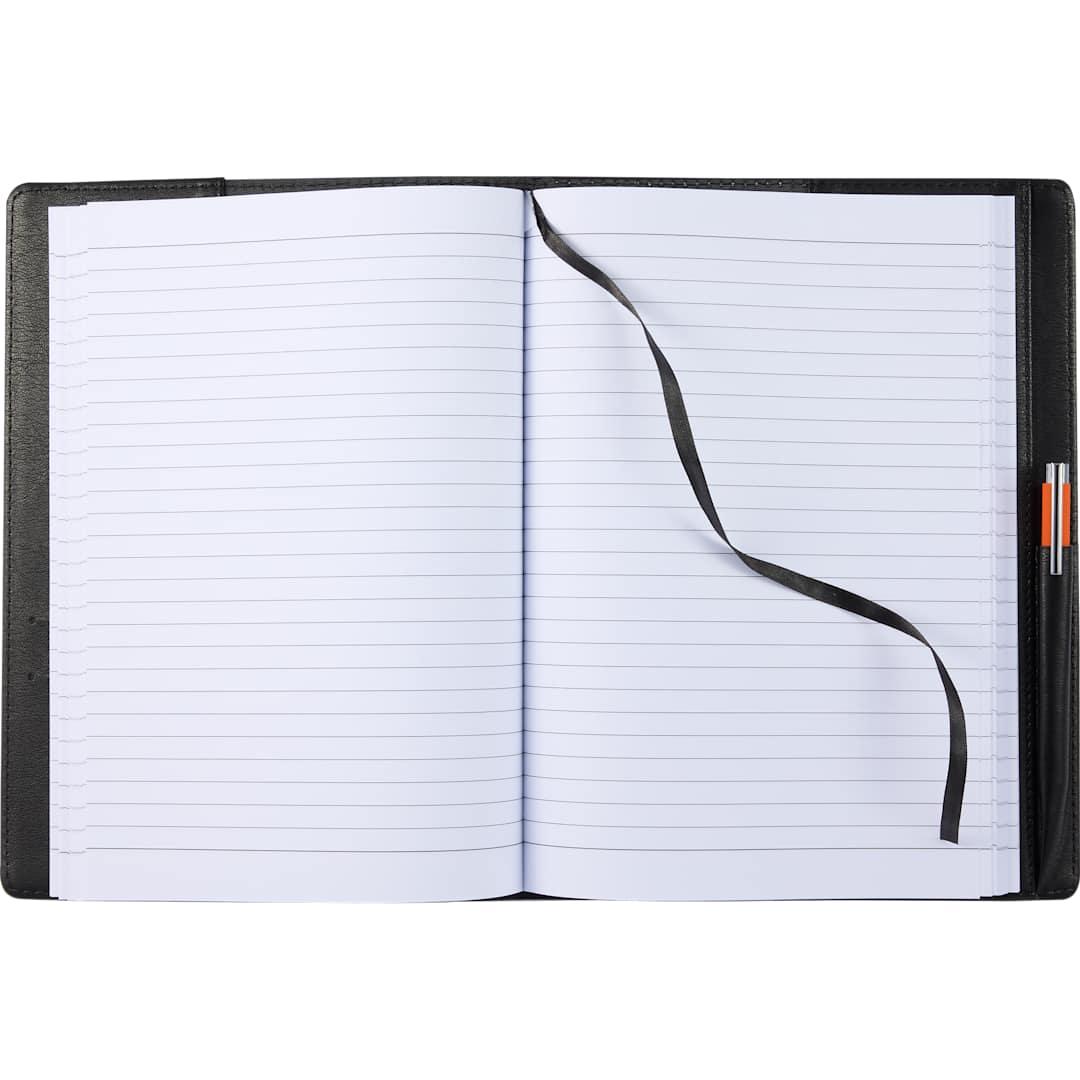 7 X 10 fsc® recycled morano refillable journal Black miniatura 5