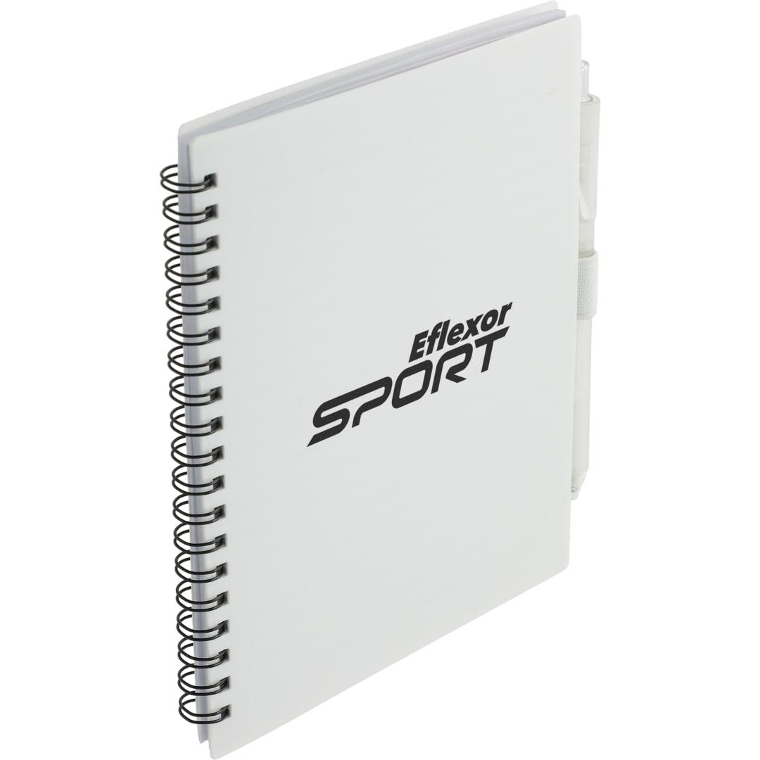 Fsc® recycled 5.5 x 7 spiral notebook w/ rpet pe Black miniatura 36