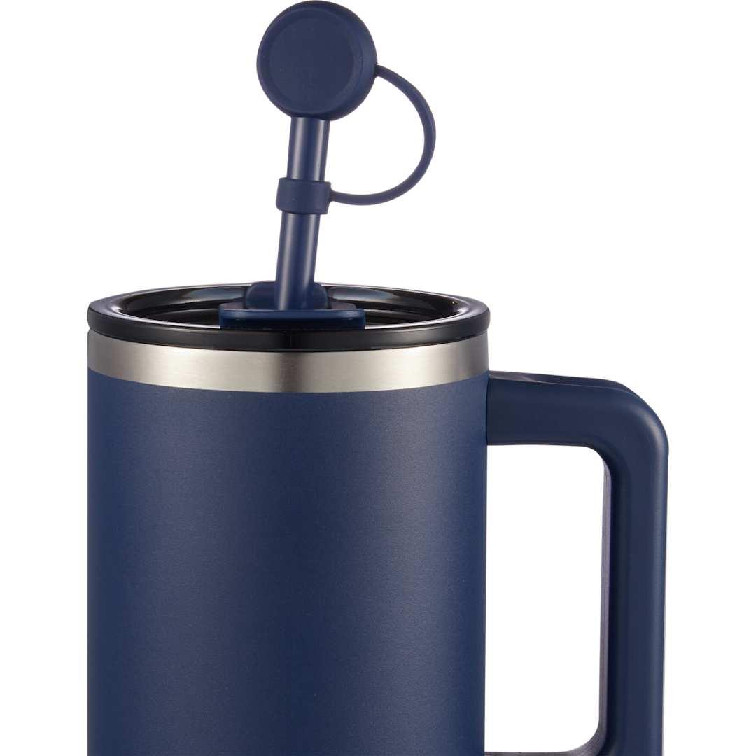 Recycled silicone straw topper Black miniatura 15