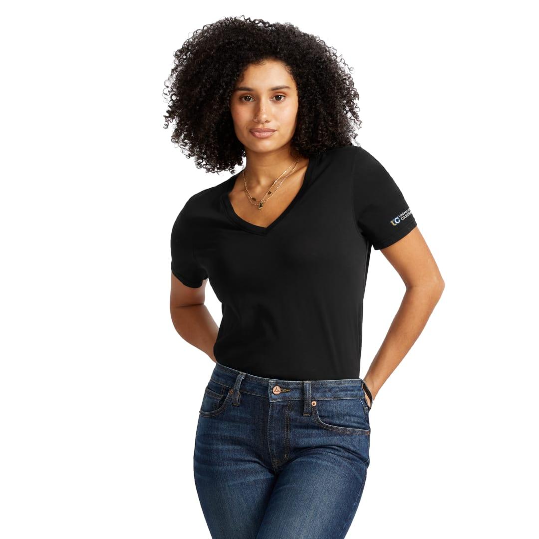 American giant classic cotton v-neck t - womens White miniatura 27